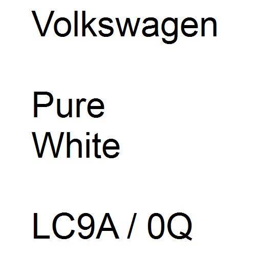 Volkswagen, Pure White, LC9A / 0Q.